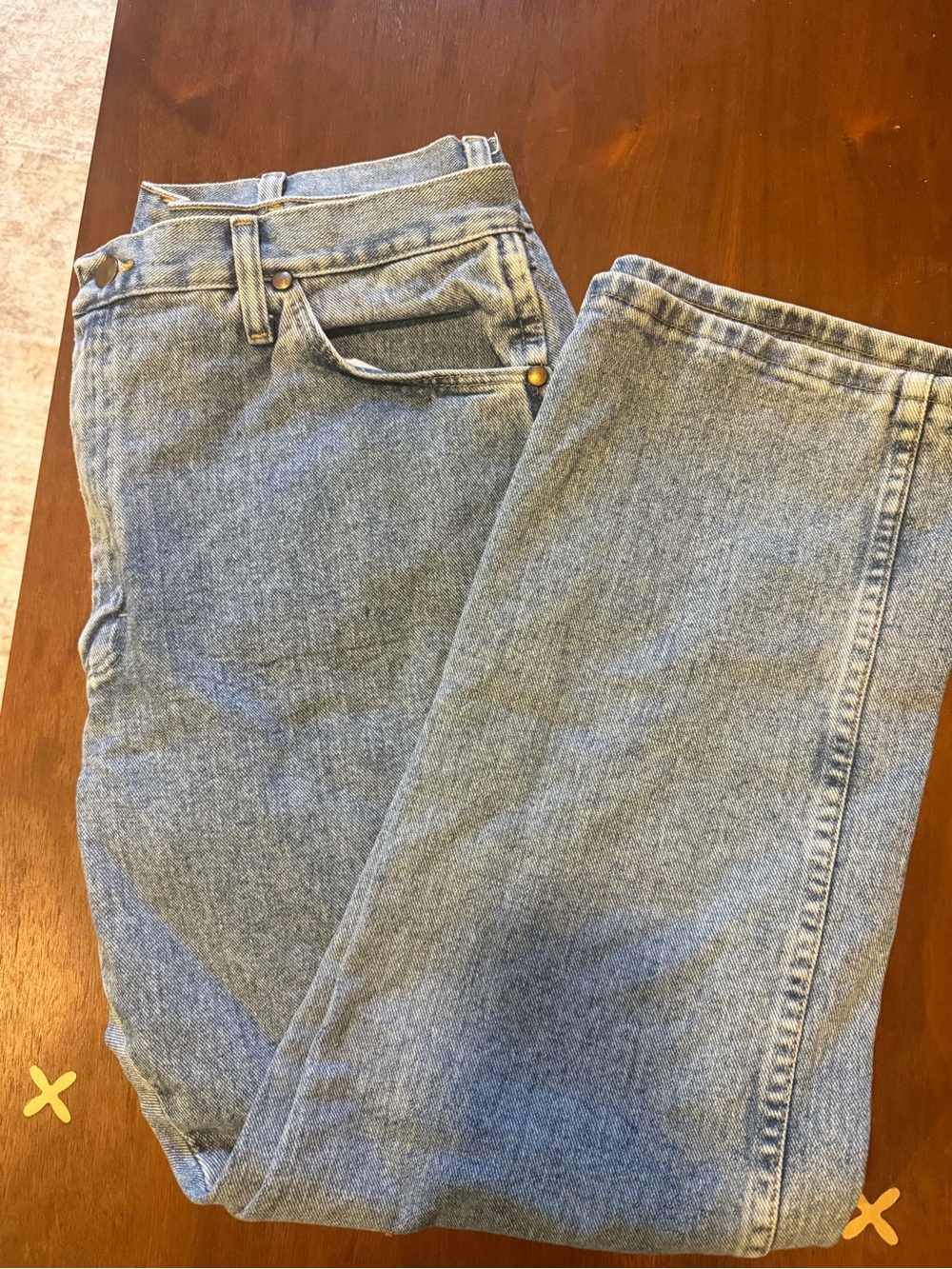 Wrangler Men's Light Blue Relaxed Fit Denim Jeans W38/L30